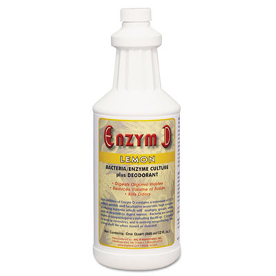 Big D Industries Enzym D Digester Liquid Deodorant  Lemon  32oz  12 Carton (BGD 500)