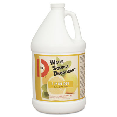 Big D Industries Water-Soluble Deodorant  Lemon Scent  1 gallon Bottles  4 Carton (BGD 1618)