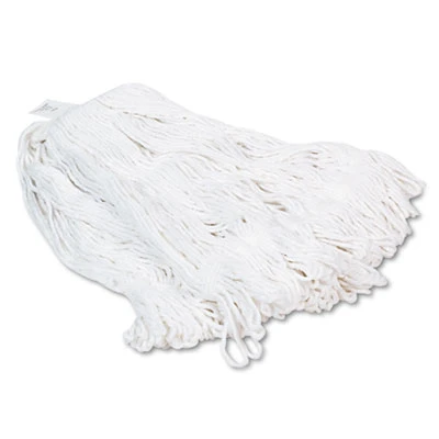Boardwalk Pro Loop Web Tailband Wet Mop Head  Rayon  24oz  White  12 Carton (UNS 424R)