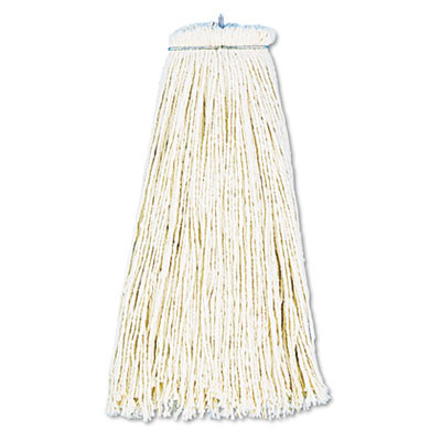 Boardwalk Cut-End Lie-Flat Wet Mop Head  Cotton  16oz  White  12 Carton (UNS 716C)