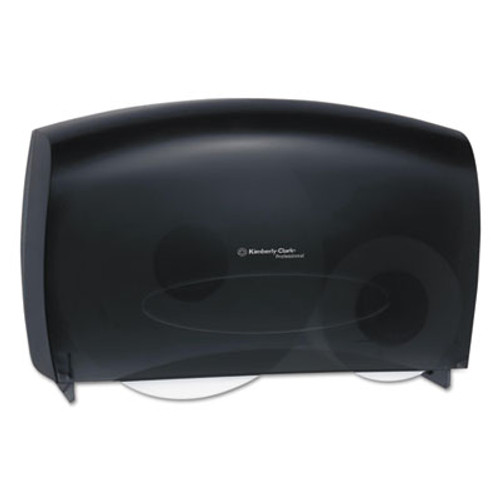 Kimberly-Clark Professional* Cored JRT Jumbo Combo Tissue Dispenser  20 2 5w x 5 4 5d x 13 1 10h  Smoke Gray (KCC 09551)