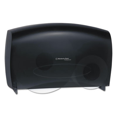 Kimberly-Clark Professional* Cored JRT Jumbo Combo Tissue Dispenser  20 2 5w x 5 4 5d x 13 1 10h  Smoke Gray (KCC 09551)