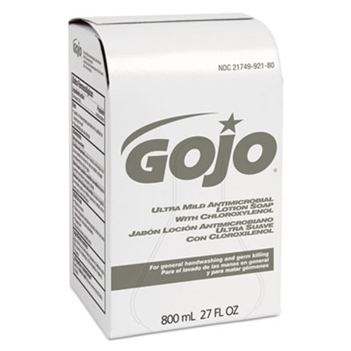 GOJO Ultra Mild Lotion Soap w Chloroxylenol Refill  Floral Balsam  800mL  12 Carton (GOJ 9212-12)
