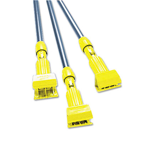 Rubbermaid Commercial Fiberglass Gripper Mop Handle  Yellow Gray (RCP H246 GRA)