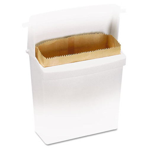 Rubbermaid Commercial Waxed Napkin Receptacle Liners  2 75  x 8 5   Brown  250 Carton (RCP 6141)