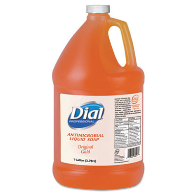 Dial Professional Gold Antimicrobial Liquid Hand Soap  Floral Fragrance  1 gal Bottle  4 Carton (DIA 88047)