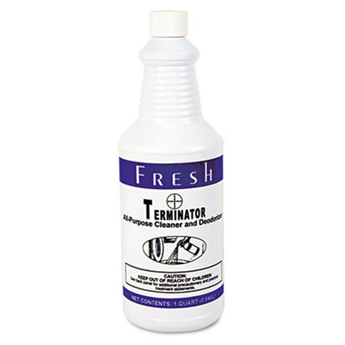 Fresh Products Terminator Deodorizer All-Purpose Cleaner  32oz Bottles  12 Carton (FRS 12-32-TN)