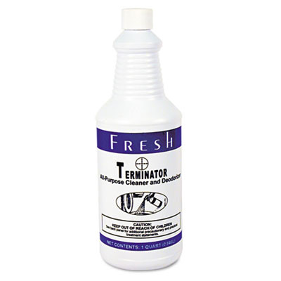 Fresh Products Terminator Deodorizer All-Purpose Cleaner  32oz Bottles  12 Carton (FRS 12-32-TN)