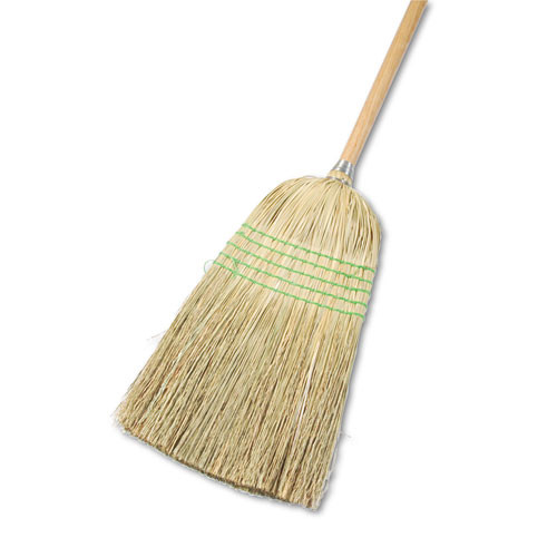 Boardwalk Parlor Broom  Yucca Corn Fiber Bristles  56   Wood Handle  Natural  12 Carton (UNS 926Y)