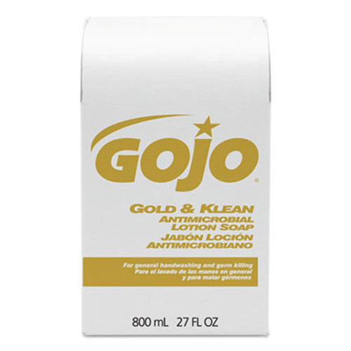GOJO Gold and Klean Lotion Soap Bag-in-Box Dispenser Refill  Floral Balsam  800mL (GOJ 9127-12)