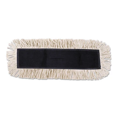 Boardwalk Disposable Dust Mop Head w Sewn Center Fringe  Cotton Synthetic  36w x 5d  White (UNS 1636)