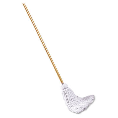 Boardwalk Deck Mop  48  Wooden Handle  16oz Cotton Fiber Head (UNS 116C)