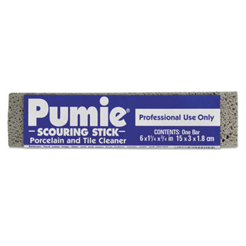 Pumie Scouring Stick  Pumie  Gray Pumice  5 3 4 x 3 4 x 11 4  12 per Box (PUM 12)