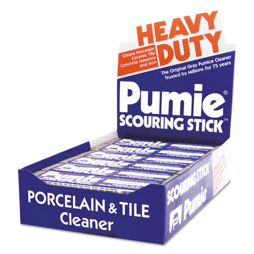 Pumie Scouring Stick  Pumie  Gray Pumice  5 3 4 x 3 4 x 11 4  12 per Box (PUM 12)