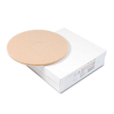 Boardwalk Tan Burnishing Floor Pads  20  Diameter  5 Carton (PAD 4020 ULT)