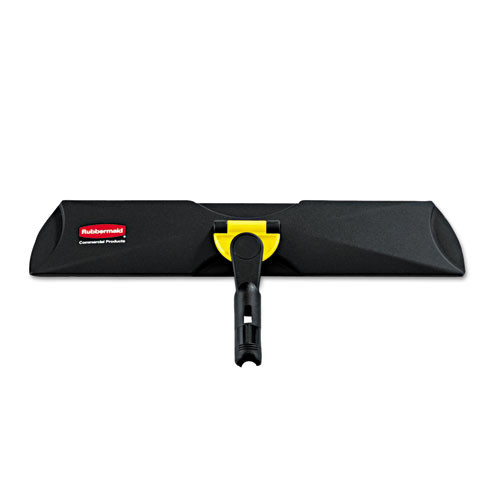 Rubbermaid Commercial HYGEN HYGEN Quick Connect Single-Sided Frame  18w x 3 3 8d  Plastic  Black (RCP Q559 BLA)