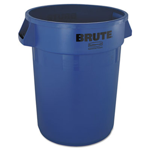 Rubbermaid Commercial Round Brute Container  Plastic  32 gal  Blue (RCP 2632 BLU)