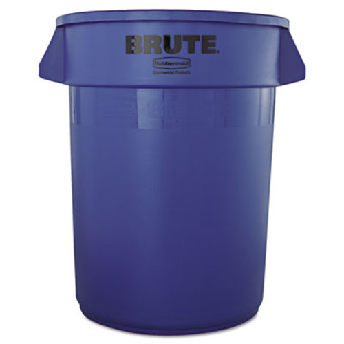 Rubbermaid Commercial Round Brute Container  Plastic  32 gal  Blue (RCP 2632 BLU)