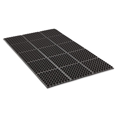 Crown Safewalk Heavy-Duty Anti-Fatigue Drainage Mat  General Purpose  36 x 60  Black (CRO WSTF35 BLA)