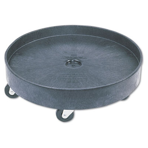 Rubbermaid Commercial Brute Container Universal Drum Dolly  500 lb Capacity  24 38 x 7 13  Black (RCP 2650 BLA)