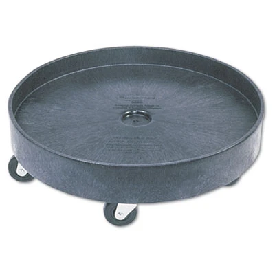 Rubbermaid Commercial Brute Container Universal Drum Dolly  500 lb Capacity  24 38 x 7 13  Black (RCP 2650 BLA)