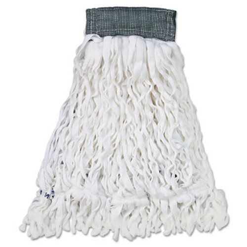 Rubbermaid Commercial Clean Room Mop Head  Rayon  Loop-End  Medium  White  12 Carton (RCP T300)