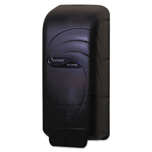 San Jamar Oceans Universal Liquid Soap Dispenser  800 mL  4 5  x 4 38  x 10 5   Black (SAN S890TBK)