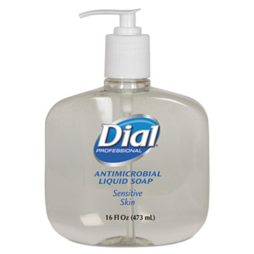Dial Professional Antimicrobial Soap for Sensitive Skin  16 oz Pump Bottle  12 Carton (DIA 80784)