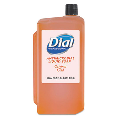 Dial Professional Gold Antimicrobial Liquid Hand Soap  Floral  1000 mL Refill  8 Carton (DIA 84019)