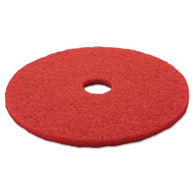 3M Low-Speed Buffer Floor Pads 5100  20  Diameter  Red  5 Carton (MCO 08395)
