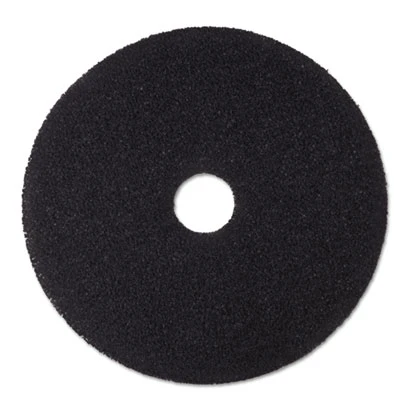 3M Low-Speed Stripper Floor Pad 7200  19  Diameter  Black  5 Carton (MCO 08381)