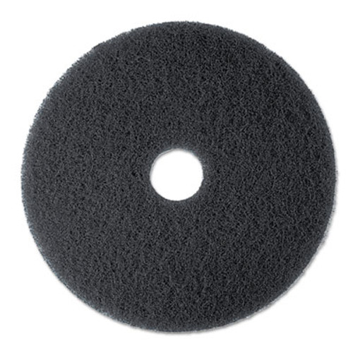 3M High Productivity Floor Pad 7300  20  Diameter  Black  5 Carton (MCO 08278)