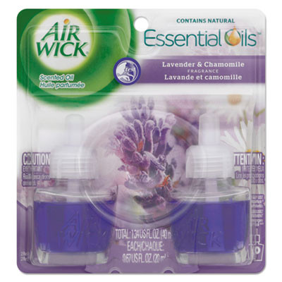 Air Wick Scented Oil Refill  Lavender   Chamomile  0 67oz  Purple  2 Pack (REC 78473)