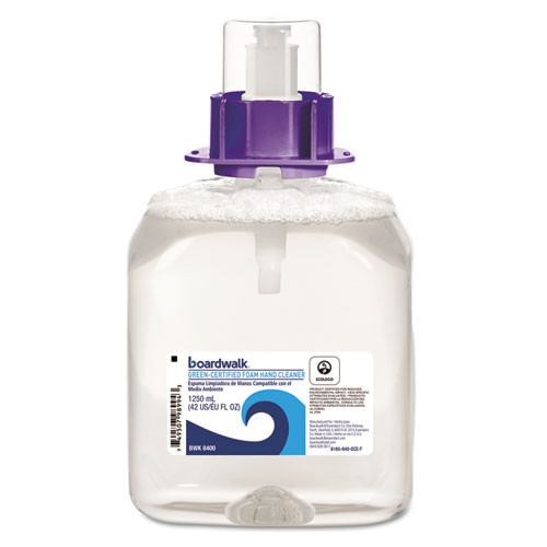Boardwalk Green Certified Foam Soap  Fragrance Free  1250 mL Refill  4 Carton (BWK 8400)