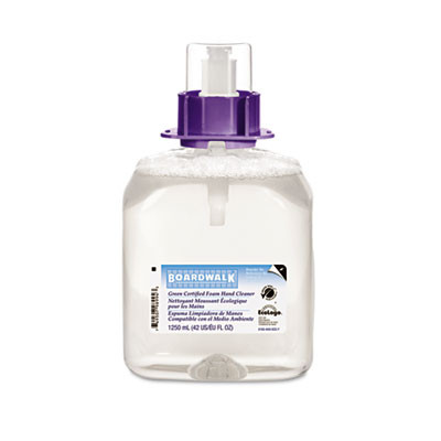 Boardwalk Green Certified Foam Soap  Fragrance Free  1250 mL Refill  4 Carton (BWK 8400)