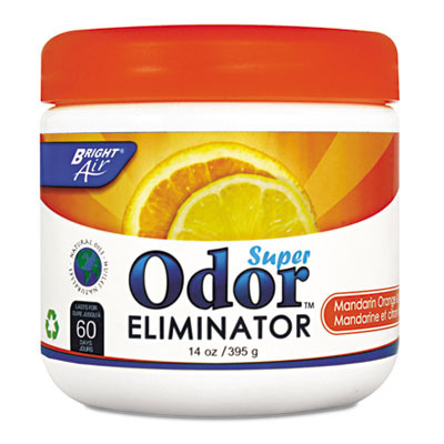 BRIGHT Air Super Odor Eliminator  Mandarin Orange and Fresh Lemon  14 oz  6 Carton (BRI 900013)