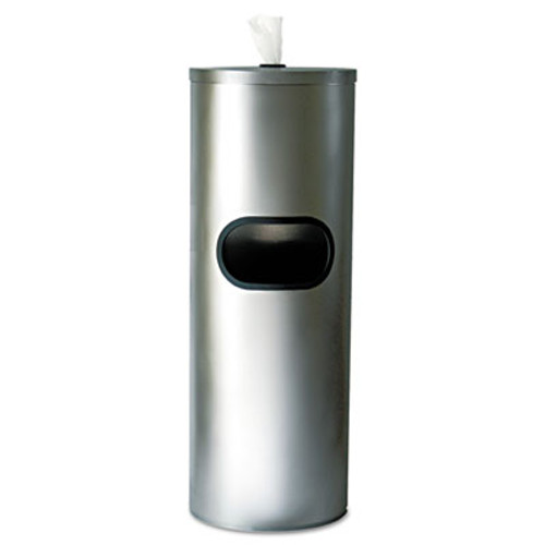 2XL Standing Stainless Wipes Dispener  Cylindrical  5gal  Stainless Steel (TXL L65)