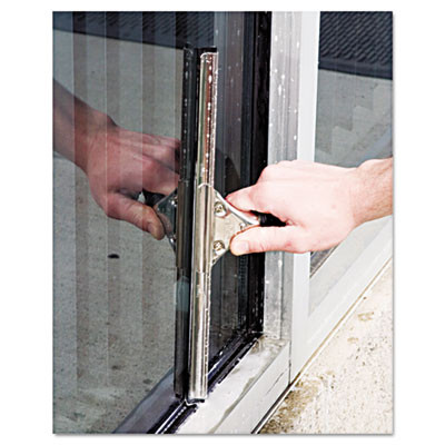 Unger Pro Stainless Steel Window Squeegee  18  Wide Blade  Black Rubber (UNG PR45)