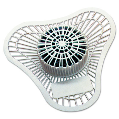 Big D Industries Non-Para Urinal Screen  Lasts 30 Days  White  Evergreen Fragrance  12 Box (BGD 660)