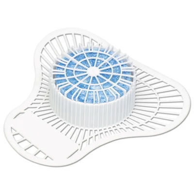 Big D Industries Non-Para Urinal Screen  Lasts 30 Days  White  Evergreen Fragrance  12 Box (BGD 660)