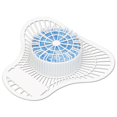 Big D Industries Non-Para Urinal Screen  Lasts 30 Days  White  Evergreen Fragrance  12 Box (BGD 660)