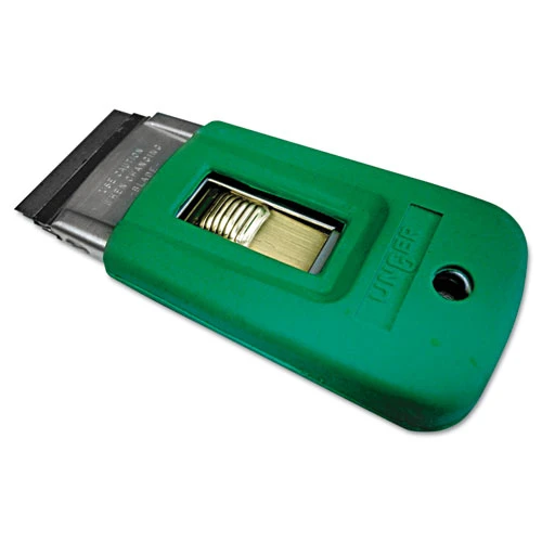 Unger ErgoTec Safety Scraper with Rubber Cover   Accepts 1 1 2  Blade (UNG SR040)