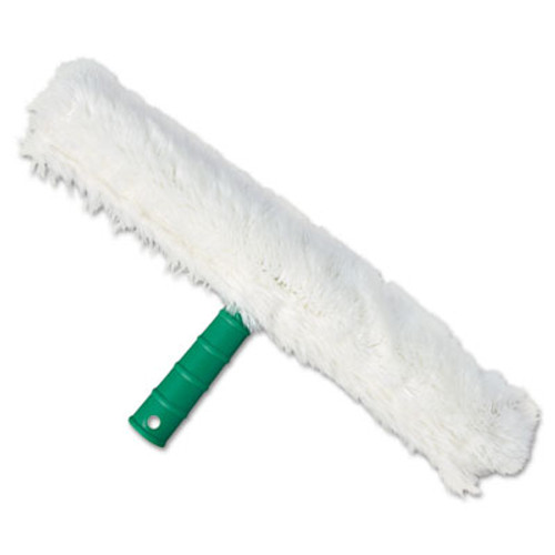 Unger Original Strip Washer with Green Nylon Handle  White Cloth Sleeve  14 Inches (UNG WC350)