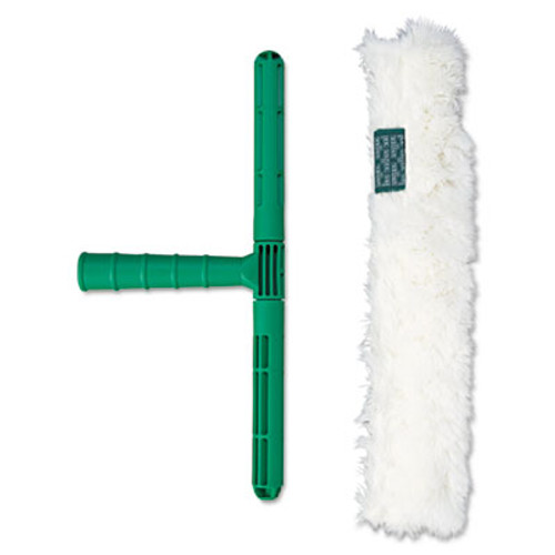 Unger Original Strip Washer with Green Nylon Handle  White Cloth Sleeve  14 Inches (UNG WC350)