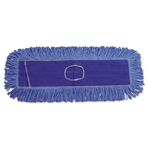 Boardwalk Mop Head  Dust  Looped-End  Cotton Synthetic Fibers  18 x 5  Blue (UNS 1118)