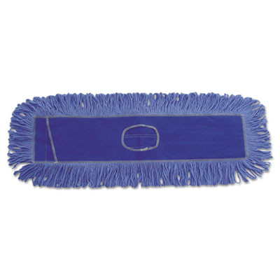 Boardwalk Mop Head  Dust  Looped-End  Cotton Synthetic Fibers  24 x 5  Blue (UNS 1124)