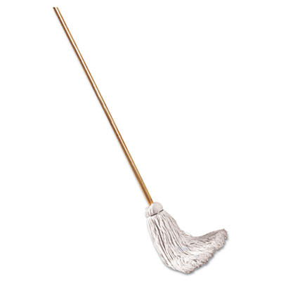 Boardwalk Deck Mop  48  Wooden Handle  12oz Cotton Fiber Head  6 Pack (UNS 112C)
