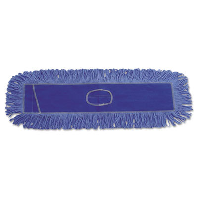 Boardwalk Dust Mop Head  Cotton Synthetic Blend  36 x 5  Looped-End  Blue (UNS 1136)