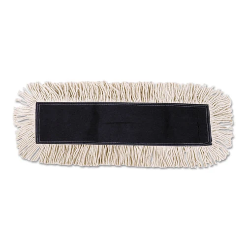 Boardwalk Mop Head  Dust  Disposable  Cotton Synthetic Fibers  48 x 5  White (UNS 1648)