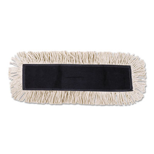 Boardwalk Mop Head  Dust  Disposable  Cotton Synthetic Fibers  48 x 5  White (UNS 1648)